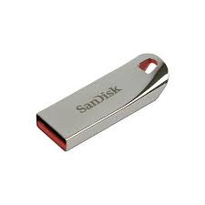 FLASH MEMORY SANDISK 16GB CRUZER METAL USB PLATEADO